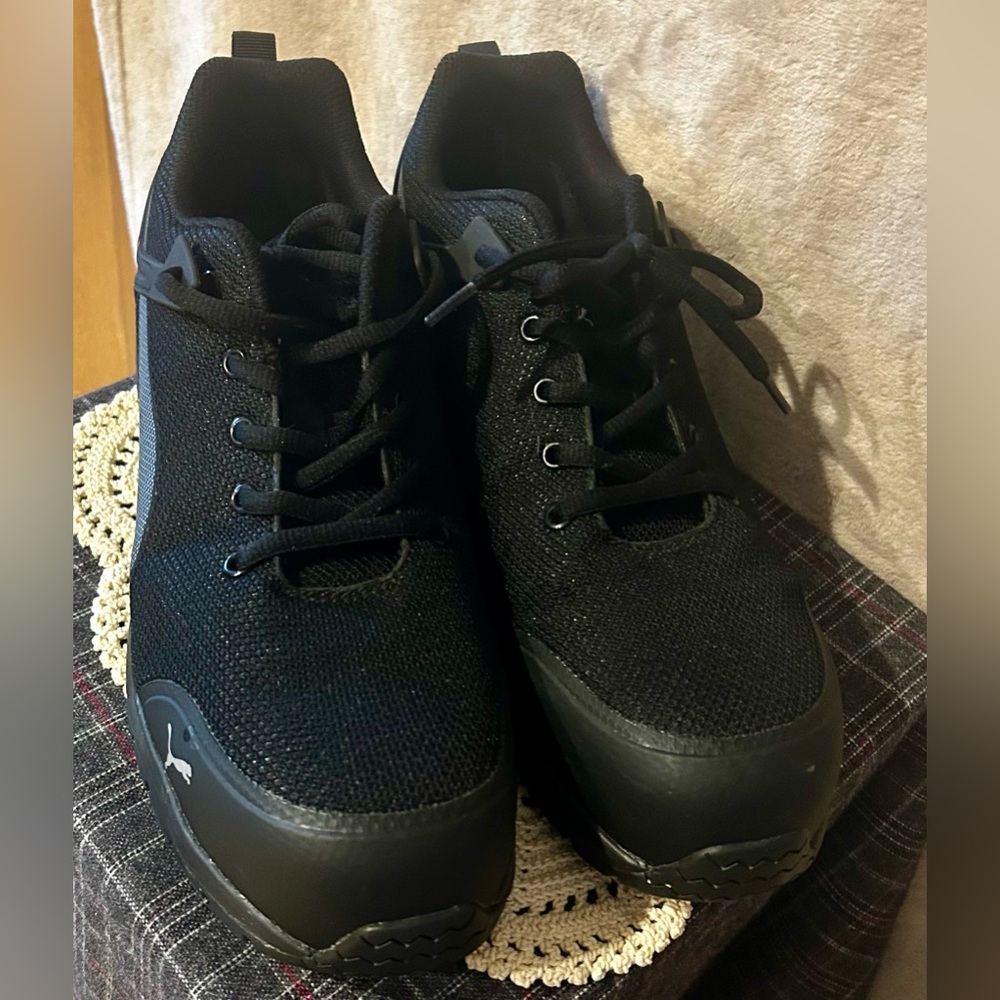 Puma Steel Toe Men's All-Black Sneakers Non Slip - Work Shoe